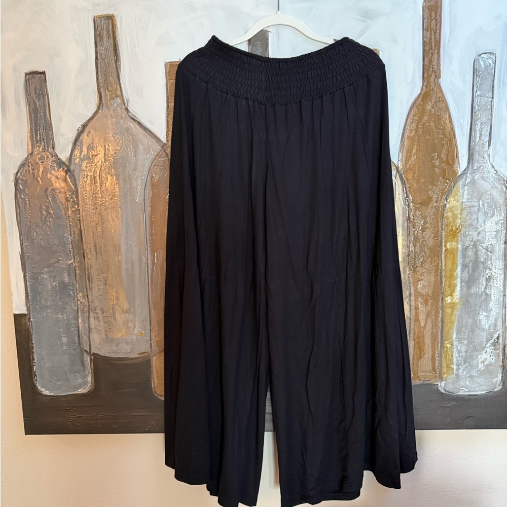 EARTHBOUND Wide Leg Black Pants
